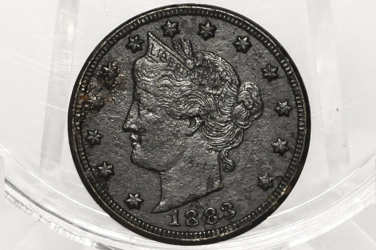 1883 V Nickel WITH Cents - Rarer Variety 1883 V Nickel W/Cents - First Year - Choose By Grade / Condition - 1883 Liberty Head Nickel