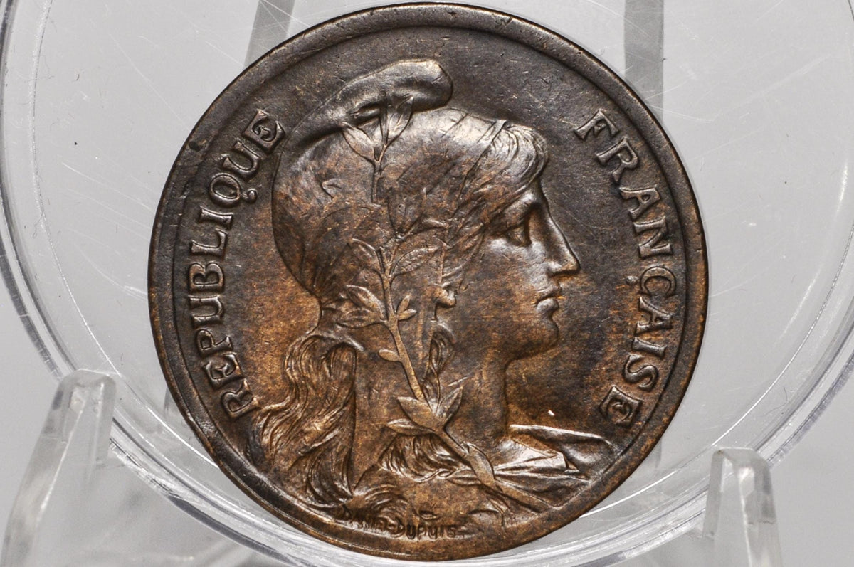 1917 France 10 Centimes - UNC Condition - Third Republic of France Coinage -