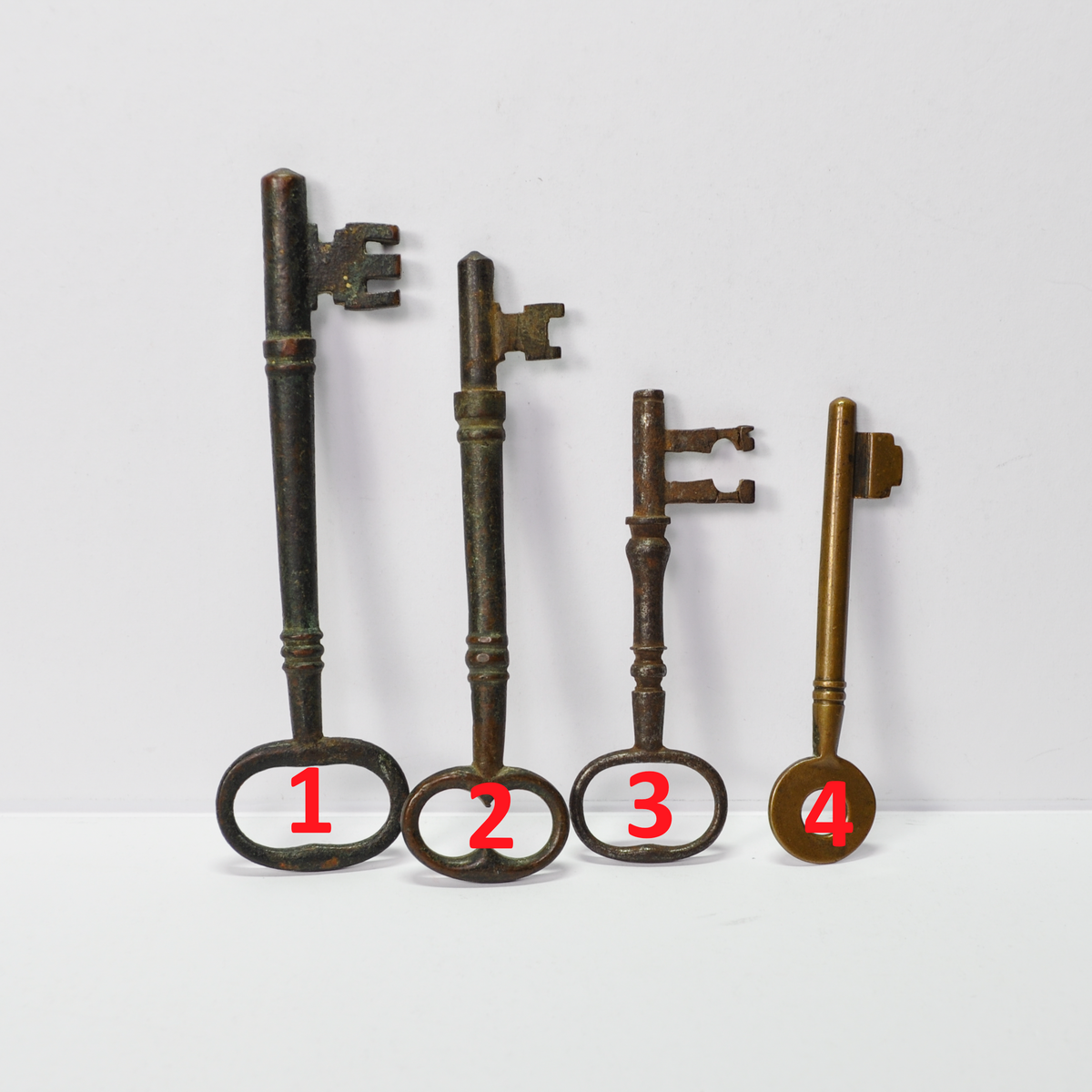 Vintage Large Skeleton Keys Four Variants Available - Unique Large Skeleton Keys