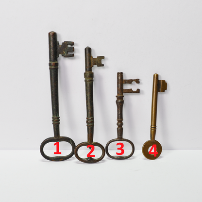 Vintage Large Skeleton Keys Four Variants Available - Unique Large Skeleton Keys