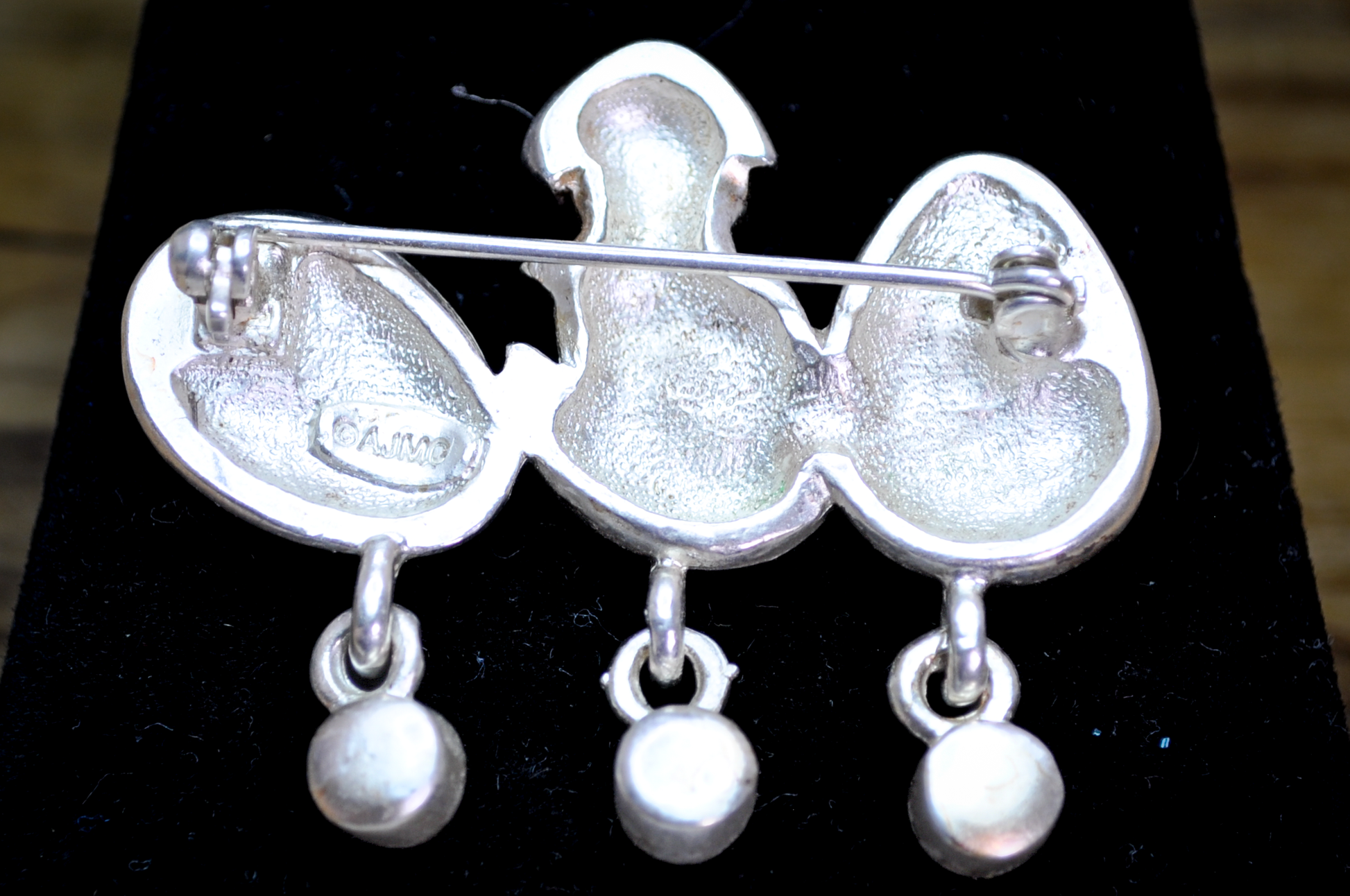 Vintage Silver-Tone Easter Brooch with Hatching Chick and