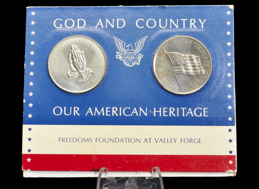 Vintage God and Country Our American Heritage Medallions - Freedom Foundations at Valley Force God/Country American Heritage Set