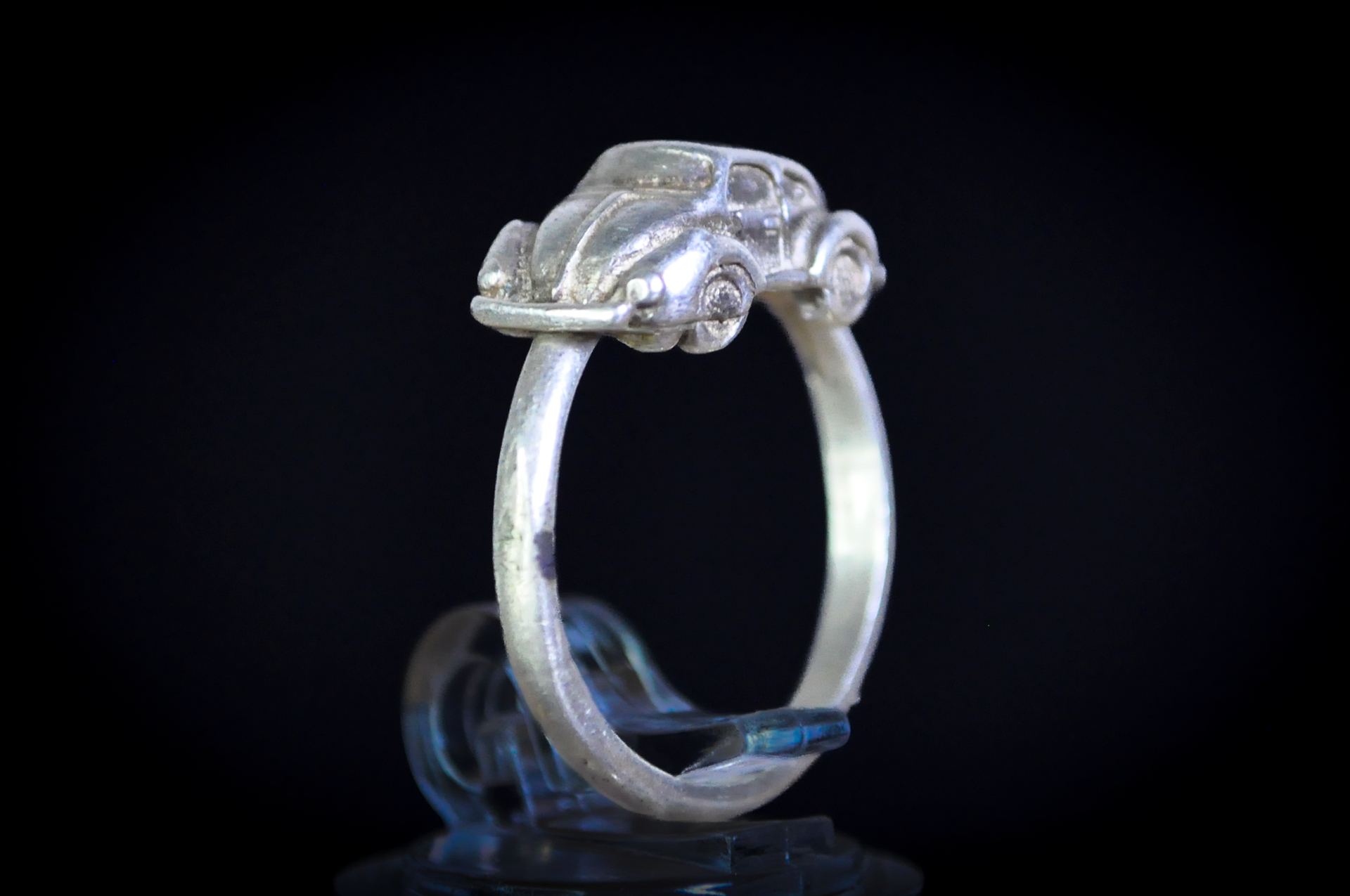 アクセサリー SUGARHILL BUG RING (SILVER) Handcrafted Sterling Silver Classic VW Beetle Ring Size 5.5