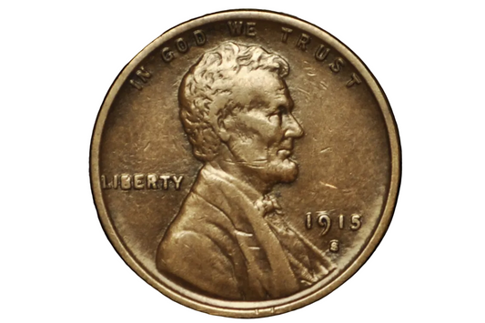 1915-S Wheat Penny - Elija por grado/condición - Casa de Moneda de San Francisco - Fecha y Casa de Moneda más raras - Moneda de la era de la Primera Guerra Mundial - Centavo de espiga de trigo de 1915 S