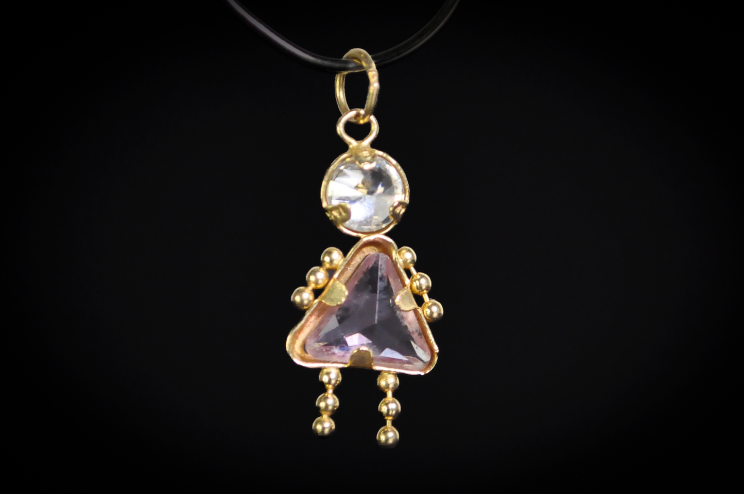 14k Yellow Gold Birthstone Baby Charms Individual Boy & Girl Pendants - Vintage 14k Gold Mother's Jewelry Charms Choose Your Boy or Girl Birthstone