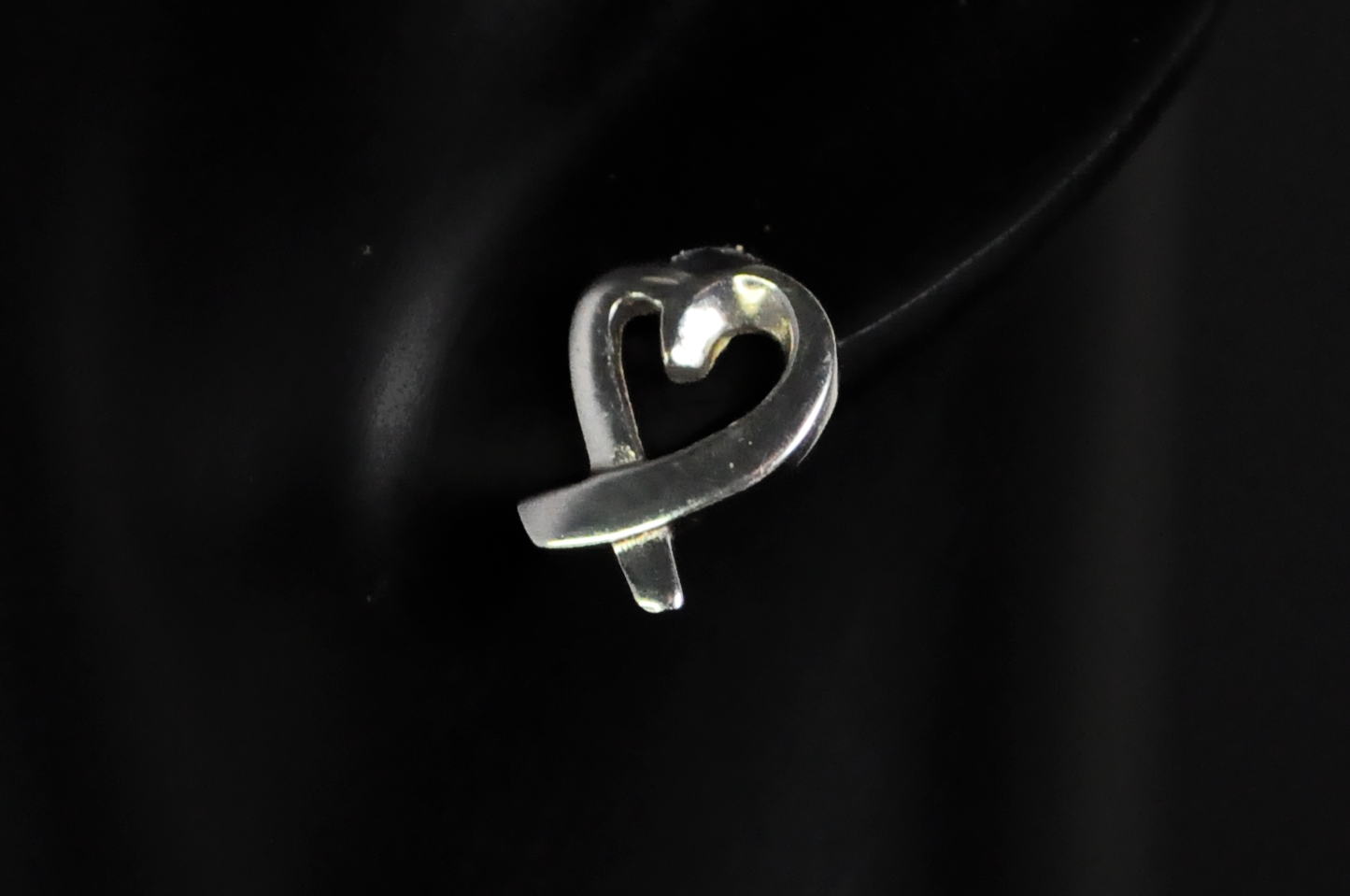 ATI Stamped Sterling Silver 925 Heart Necklace and Earring Set - Sterling Silver Loving Heart Style Necklace and Stud Earrings