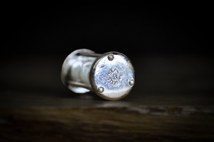 Vintage Beau Sterling Silver Hourglass Charm Pendant with Working White Sand - Beau 925 Sterling Silver Miniature Sand Timer Charm Mid-Century Modern Jewelry