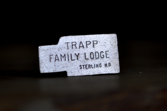 Vintage Sterling Silver Trapp Family Lodge Souvenir Charm - Trapp Family Lodge Stowe Vermont 3D Sterling Silver Building Charm