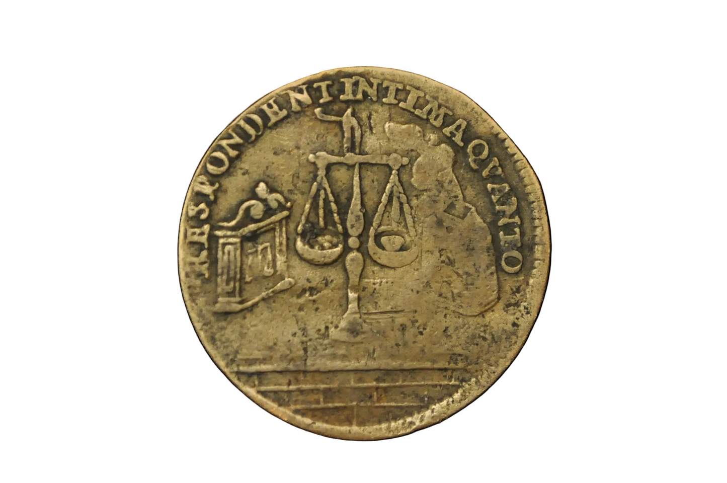 German Rechenpfennig Counter Token By Heinrich Bonhorst - Antique German Accounting Token