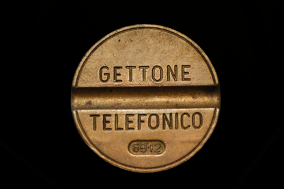 Vintage Italian Telephone Coin - Gettone Telefonico -  Date Varieties - Great Birthday or Anniversary Gift! Vintage Telephone Tokens.