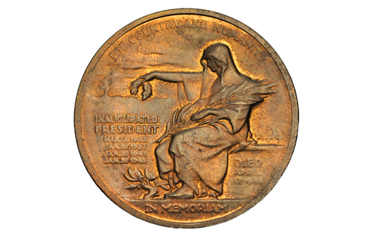 Franklin D. Roosevelt U.S. Mint Presidential Bronze Medal - Vintage FDR Commemorative Bronze Medal by J.R.Sinnock