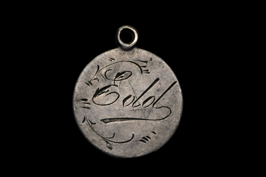 Antique Victorian Silver Love Token Charm Engraved Coin Pendant - Victorian Silver Threepence Love Token Young Head Queen Victoria Coin