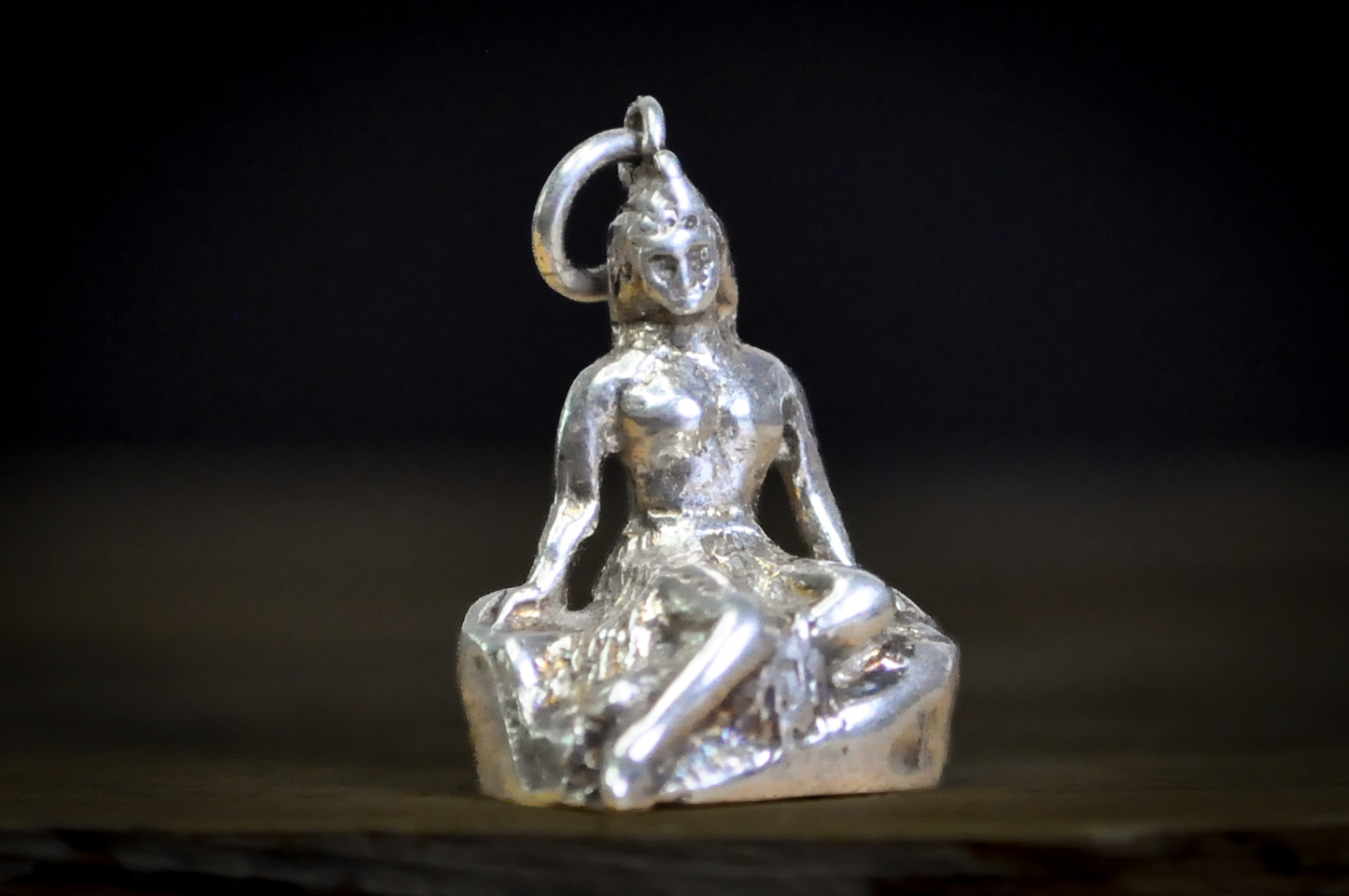 Vintage Sterling Silver Pania of the Reef Charm - Antique Silver Pania of the Reef Pendant, Māori Mythology Jewelry