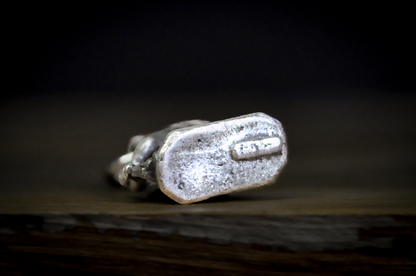La Pieta Michelangelo Sterling Silver Bracelet Charm - Vintage Sterling Silver Pieta Religious Pendant