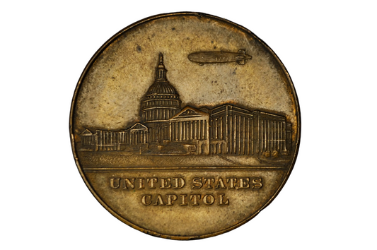 1933 Franklin D. Roosevelt FDR "Lucky Tillicum" Campaign Token - Vintage 1933 FDR "Rebuild With Roosevelt" Lucky Tillicum Medal