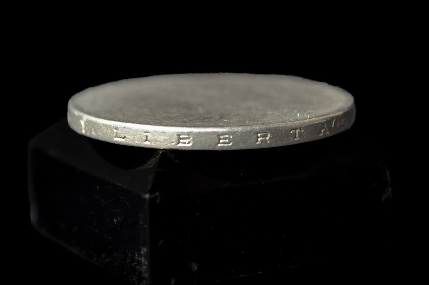 Rare 1980s Mexican Silver Libertad Blank Planchet Error - Rare 1980s Mexico Silver Blank Planchet Unstruck Mint Error