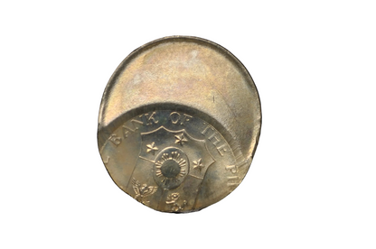1966 Philippines 10 Centavos Rare Mint Error 45% Off-Center Strike - Philippines 10 Centavos 1966 Major Mint Error: 45% Off-Center Broadstrike