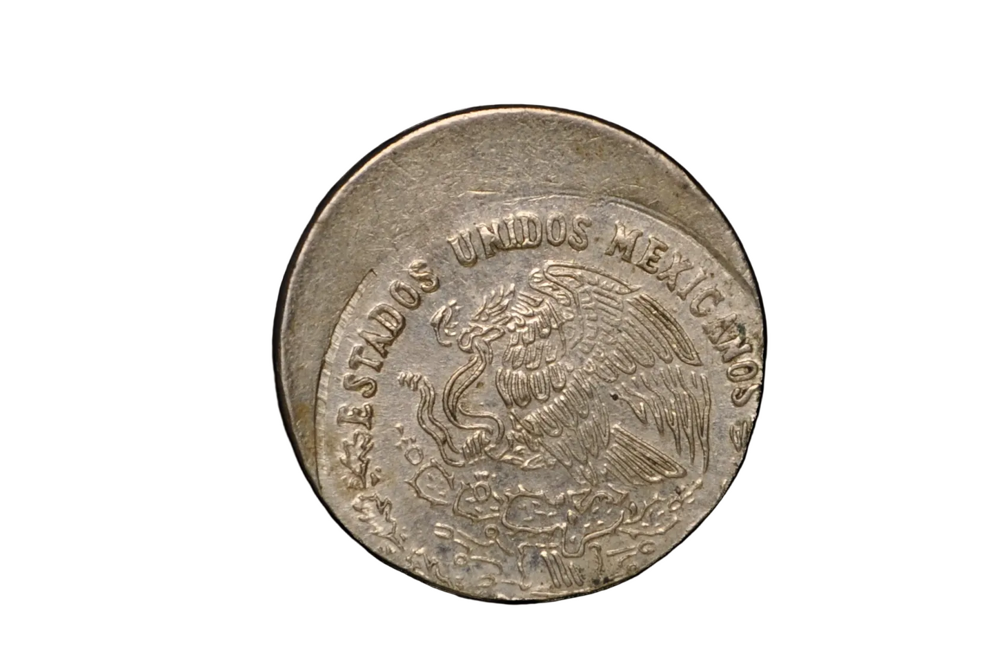 1976 Mexican 10 Centavos Coin Mint Error 15% Off Center Strike - Mexico 1976 10 Centavos Corn Ear Coin Error 15% Off-Center Strike