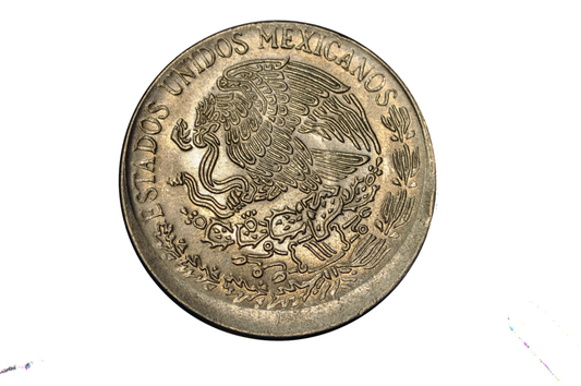 1975 50 Centavos 7% Off Center Strike Error Coin - 7% Off Center Strike 1975 Fifty Centavos Coin