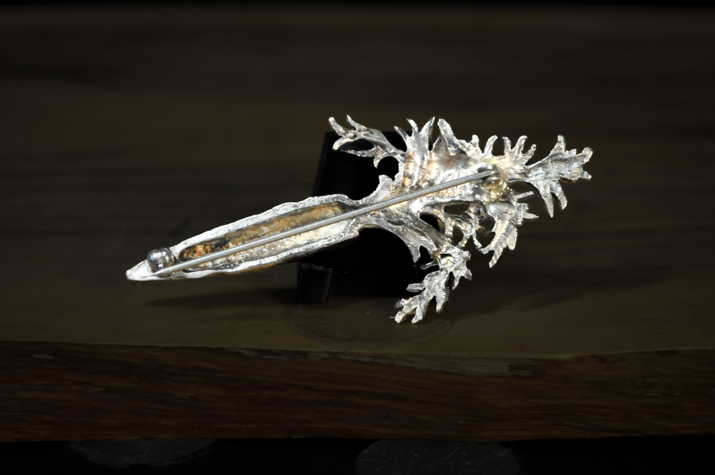 Vintage JH Breakell Sterling Silver Carrot Brooch - Summertime Farming Large Detailed Carrot Sterling Pin