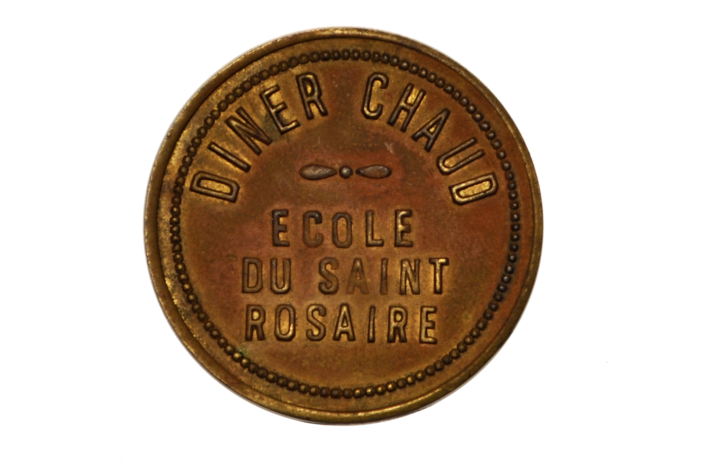 Dîner Chaud École Du Saint-Rosaire Token - School of the Holy Rosary Hot Lunch Token