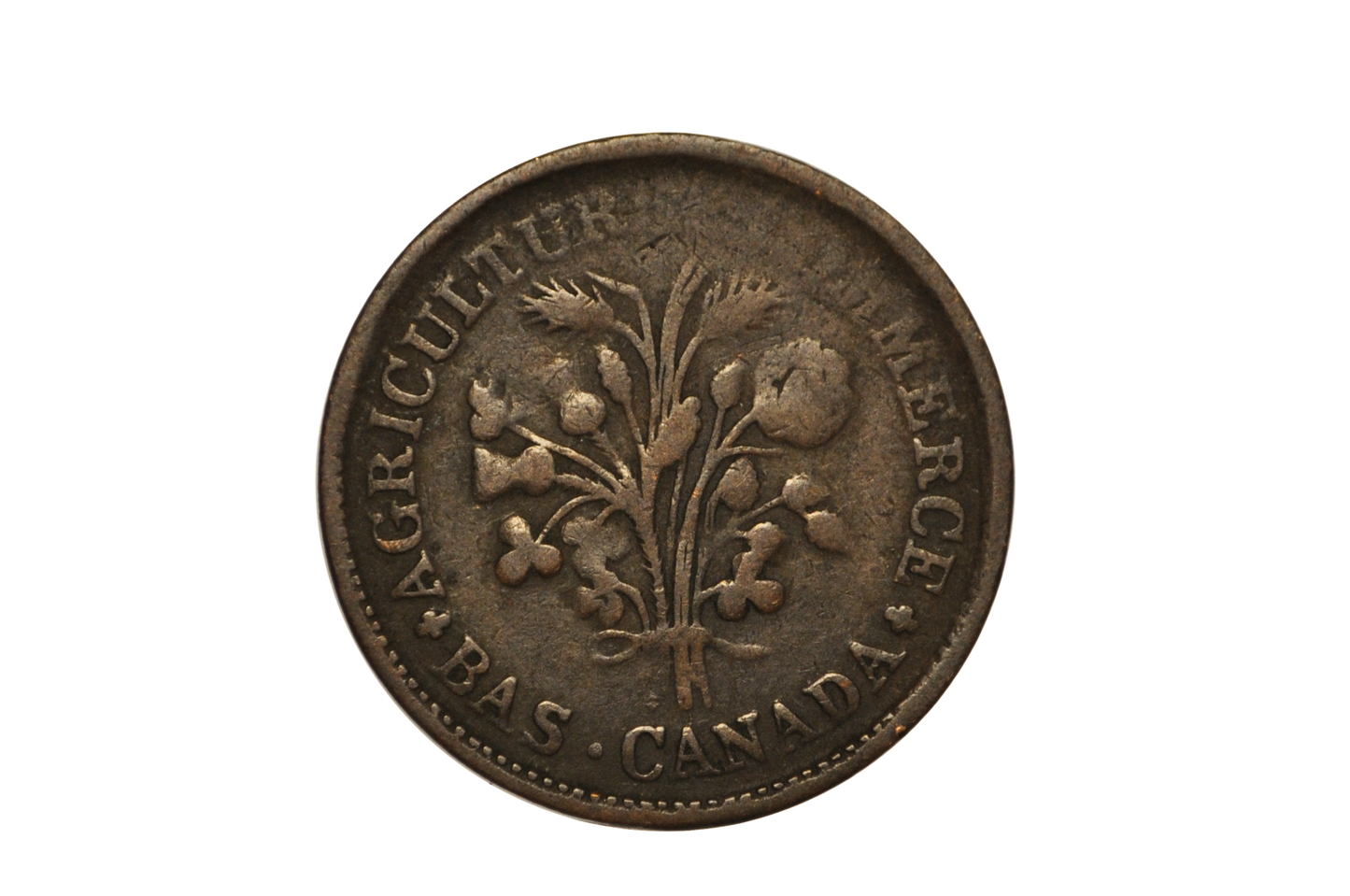 Lot of Five Canadian Bouquet Un Sou Tokens - Bouquet Un Sou Canadian Tokens Lot of 5