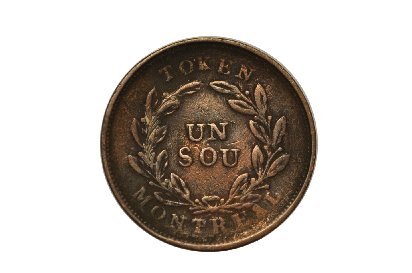 Lot of Five Canadian Bouquet Un Sou Tokens - Bouquet Un Sou Canadian Tokens Lot of 5