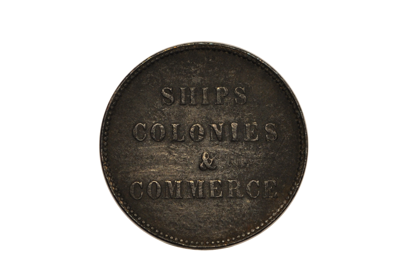 PE-10-34, 1835 Prince Edward Island 1/2 Penny Token Ships Colonies and Commerce - PE-10-34 1/2 Penny Token Ships Colonies and Commerce (Copy)