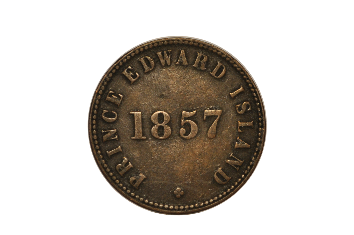 1857 Canada Prince Edward Island Trade Token Good Condition - Self Government and Free Trade George Davies 1/2 Penny (Copy)