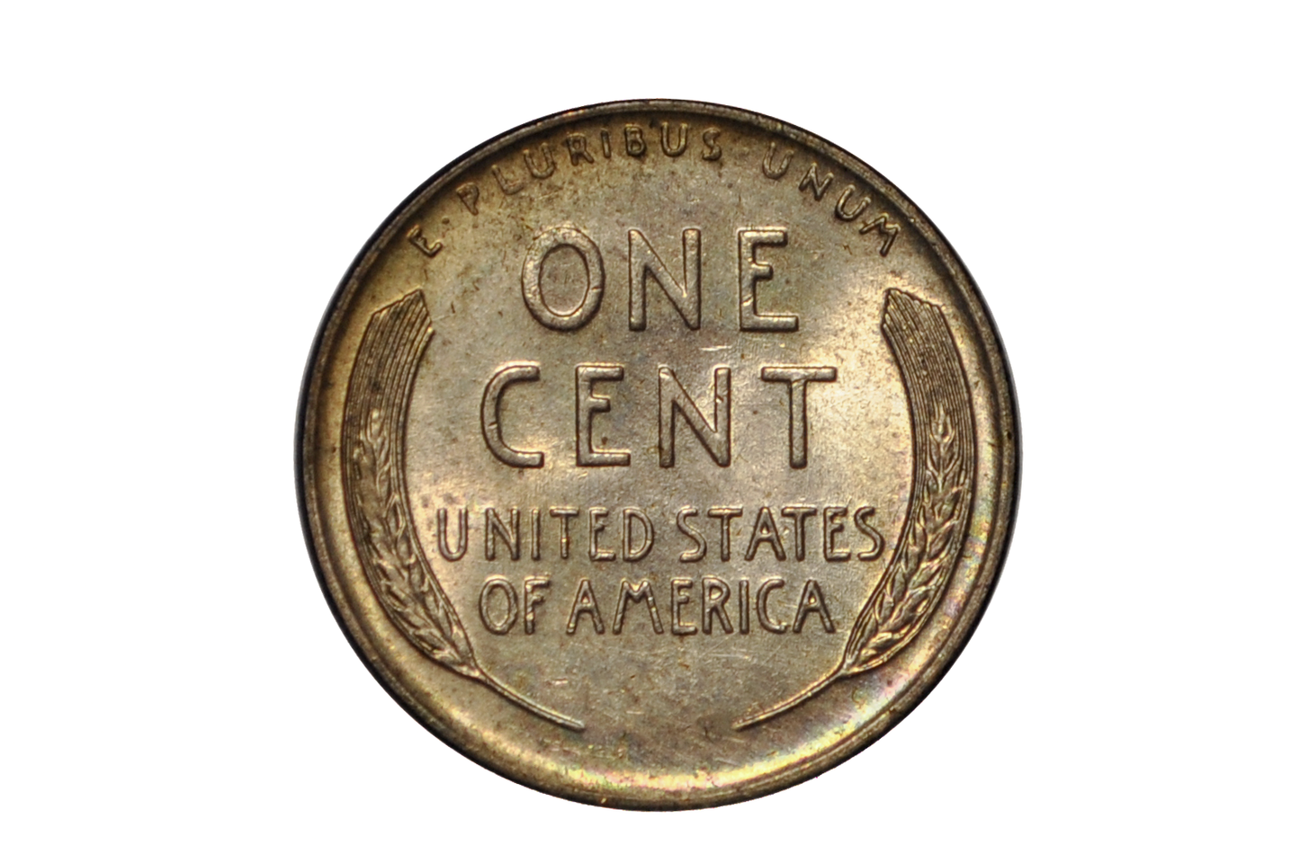 Post-Mint Plated 1955-D Lincoln Penny - Unique Colored Post-Mint Plated Lincoln Penny 1955-D