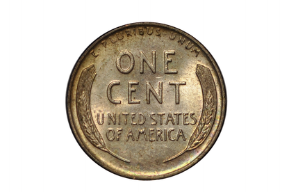 Post-Mint Plated 1955-D Lincoln Penny - Unique Colored Post-Mint Plated Lincoln Penny 1955-D