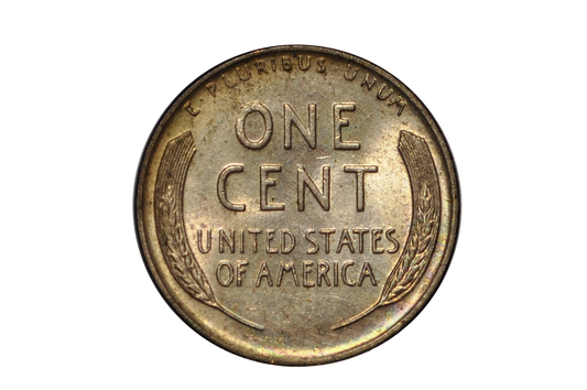 Post-Mint Plated 1955-D Lincoln Penny - Unique Colored Post-Mint Plated Lincoln Penny 1955-D