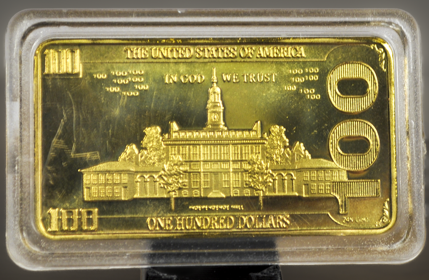 Souvenir Bar Donald Trump One Troy Ounce (Not Gold) - Play Money 1 Troy Ounce Donald Trump
