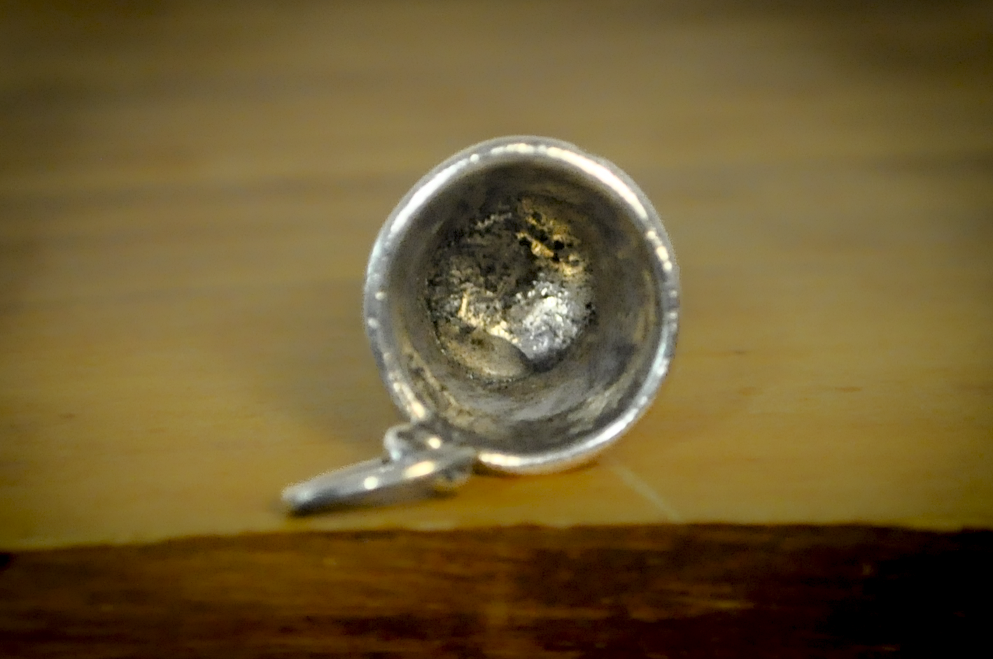 Vintage Sterling Silver Thimble Pendant - Sterling Silver Thimble Charm Pendant, Miniature Sewing Jewelry Gift