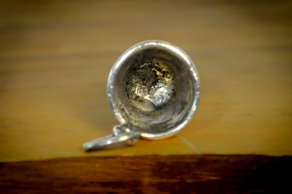 Vintage Sterling Silver Thimble Pendant - Sterling Silver Thimble Charm Pendant, Miniature Sewing Jewelry Gift