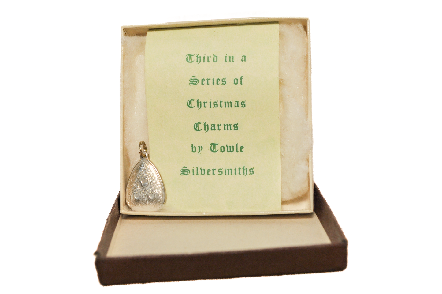 Vintage Towle Silversmiths Charm Third Day of Christmas - Three French Hens Vintage Towle Silversmiths Charm