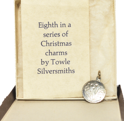 Vintage Towle Silversmiths Charm Eighth Day of Christmas - Eight Maids A Milking Vintage Towle Silversmiths Charm