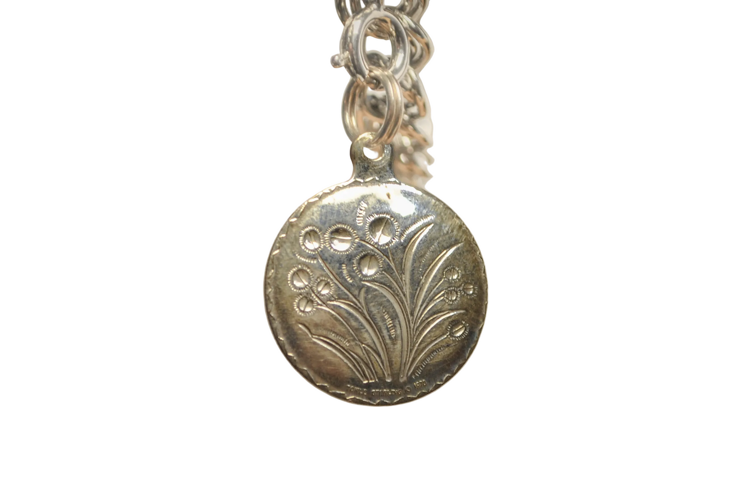 Vintage Towle Silversmiths Charm Eighth Day of Christmas - Eight Maids A Milking Vintage Towle Silversmiths Charm