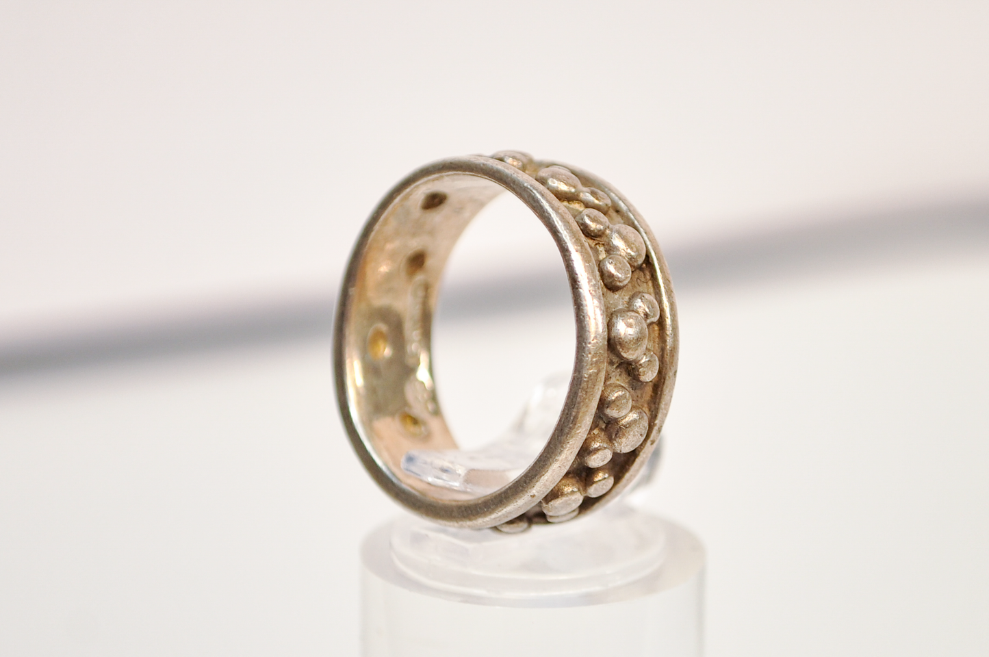 Disney 925 Sterling Silver Bubble Texture Ring Size 7 - Disney Sterling Silver Textured Bubble Band Size 7