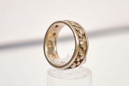Disney 925 Sterling Silver Bubble Texture Ring Size 7 - Disney Sterling Silver Textured Bubble Band Size 7