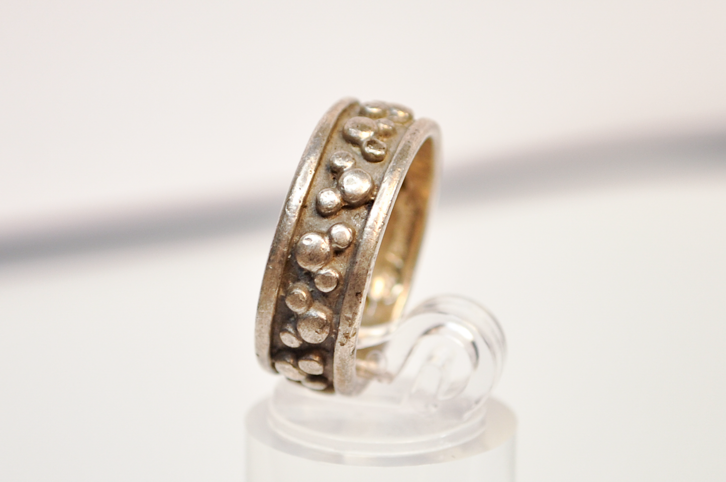 Disney 925 Sterling Silver Bubble Texture Ring Size 7 - Disney Sterling Silver Textured Bubble Band Size 7