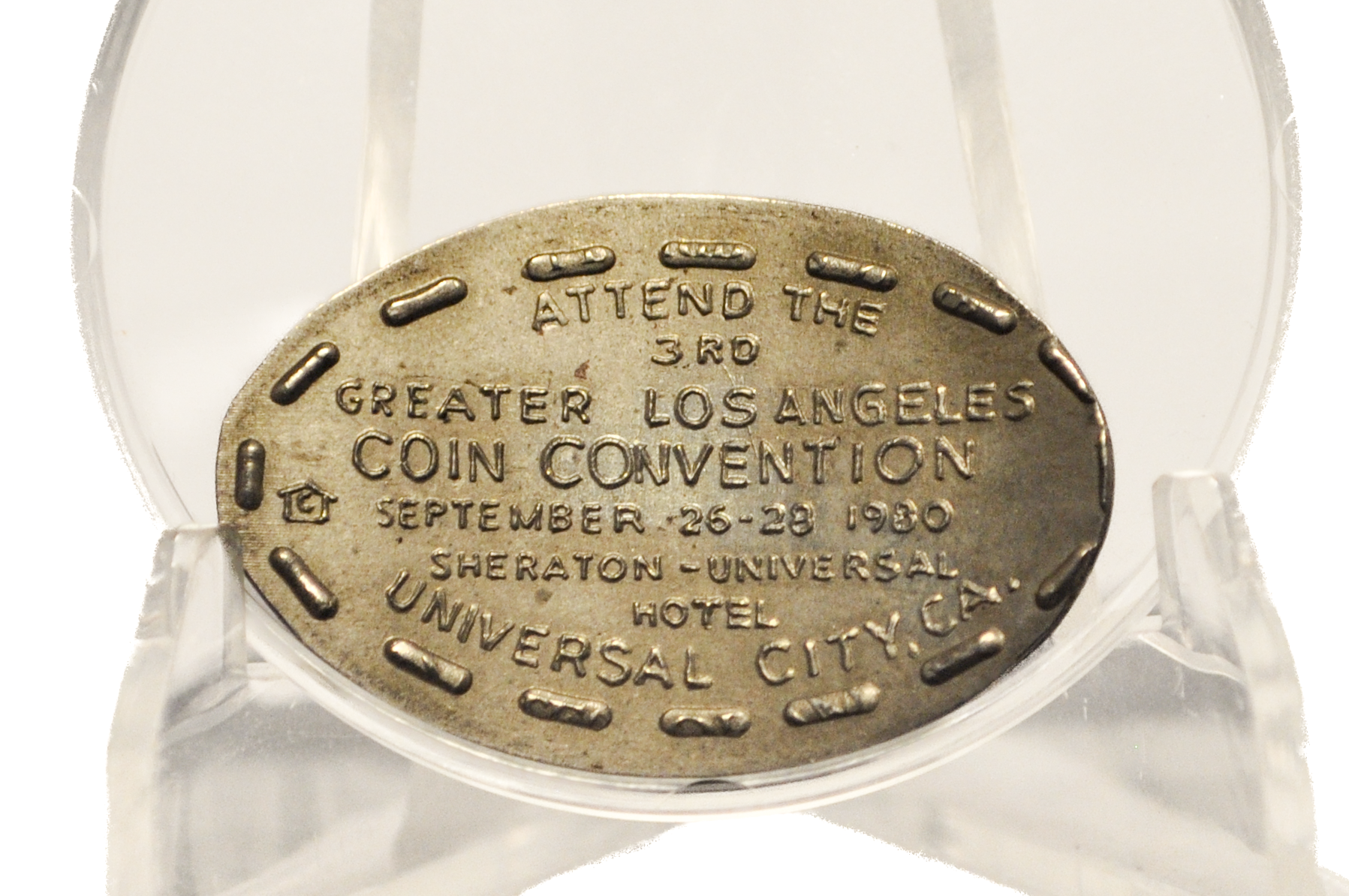 1980 Greater Los Angeles Coin Convention Elongated Quarter - 3rd Great ...