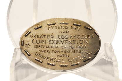 1980 Greater Los Angeles Coin Convention Elongated Quarter - 3rd Greater Los Angeles Coin Convention 1980 Elongated Quarter Sheraton Hotel
