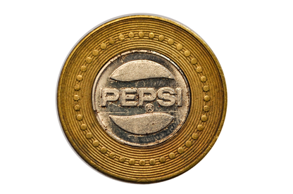 Bimetallic Pepsi Arcade Token for Seneca Hawk Family Fun Center - Unique Arcade Token Pepsi and Seneca Hawk Fun Center