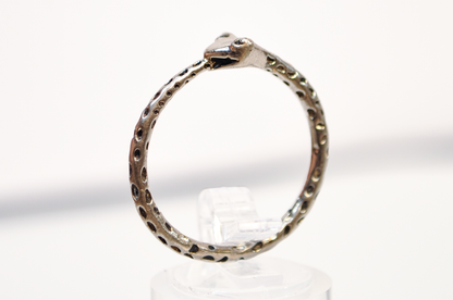 Size 10 Sterling Silver Infinity Snake Ring - Sterling Silver Serpent‑Eating‑its‑Tail Ring Size 10