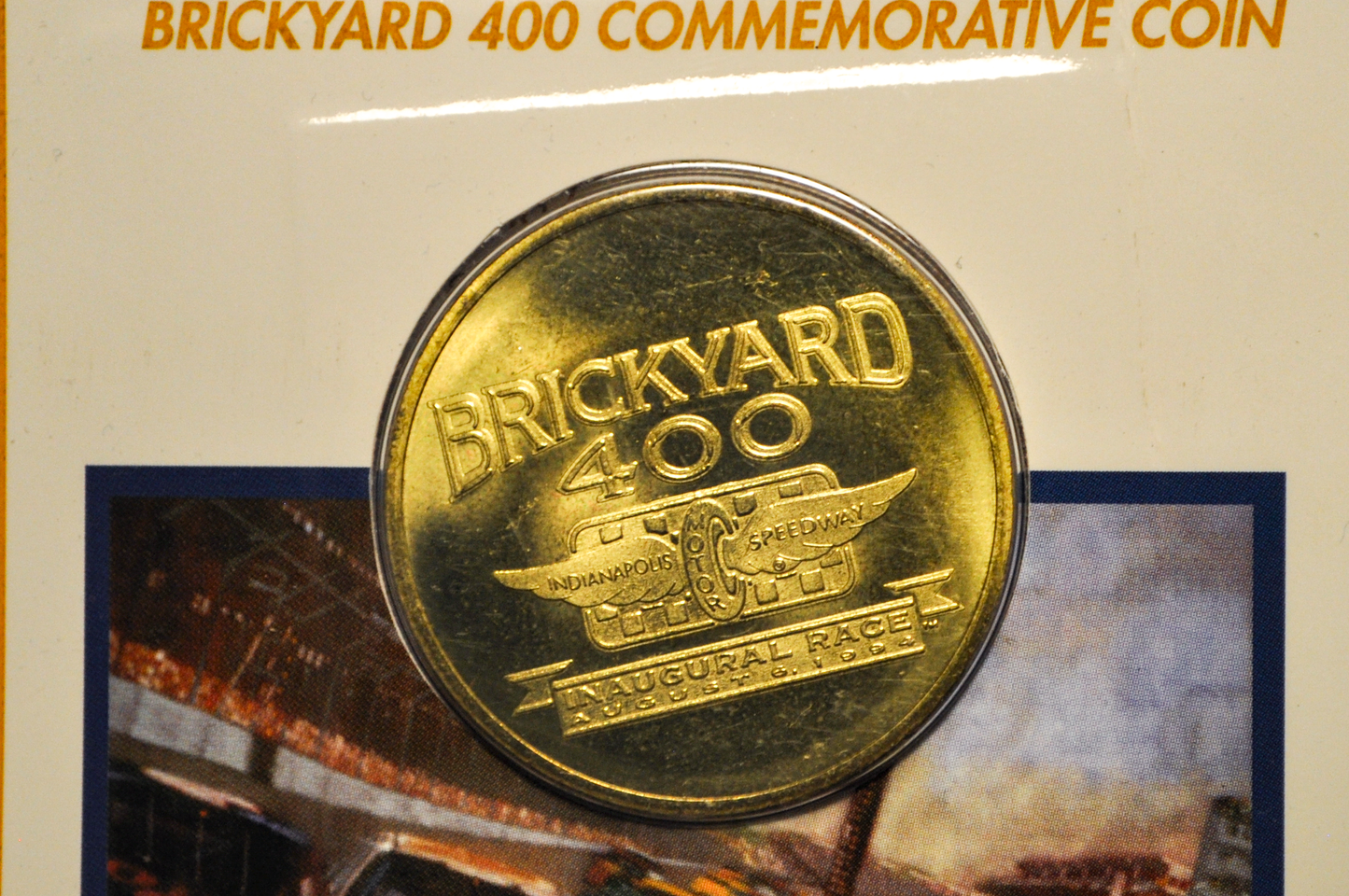 Vintage 1994 Nascar Winston Cup Series Brickyard 400 Souvenir- 1994 Nascar Winson Cup Limited Edition Commemorative Token