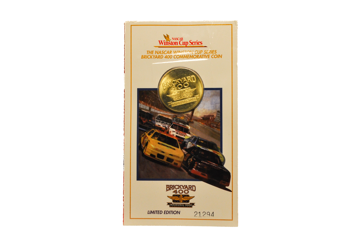 Vintage 1994 Nascar Winston Cup Series Brickyard 400 Souvenir- 1994 Nascar Winson Cup Limited Edition Commemorative Token
