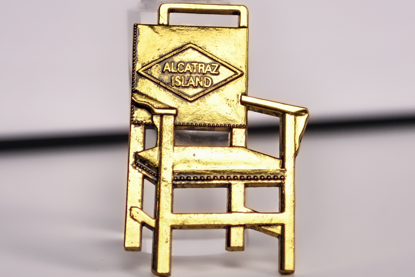 Alcatraz Island Carpenter Shop Electric Chair Souvenir - Electric Chair From Alcatraz Island Key Fob