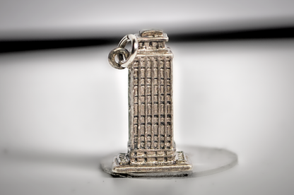 Vintage Sterling Prudential Center of Boston Souvenir Charm - Boston Skyscraper Architectural Travel Souvenir Sterling Charm