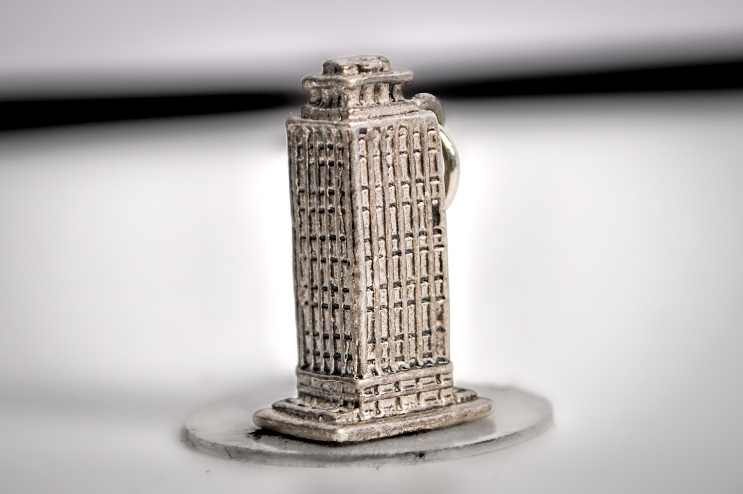 Vintage Sterling Prudential Center of Boston Souvenir Charm - Boston Skyscraper Architectural Travel Souvenir Sterling Charm